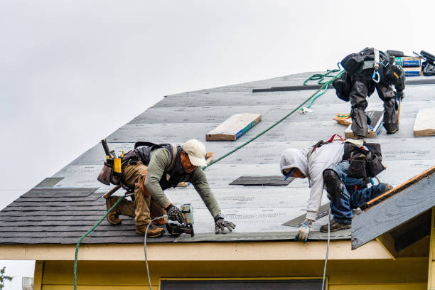 Professional Roofing technician working in Newhall, CA